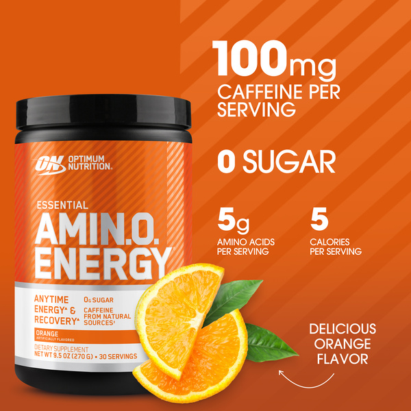 Optimum Nutrition Amino Energy, Orange, 30 Servings | Hy-Vee