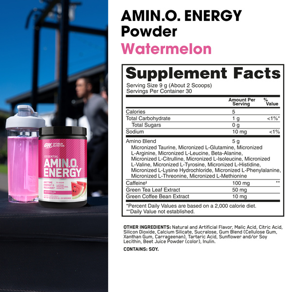 Optimum Nutrition Amino Energy, Watermelon, 30 Servings | Hy-Vee