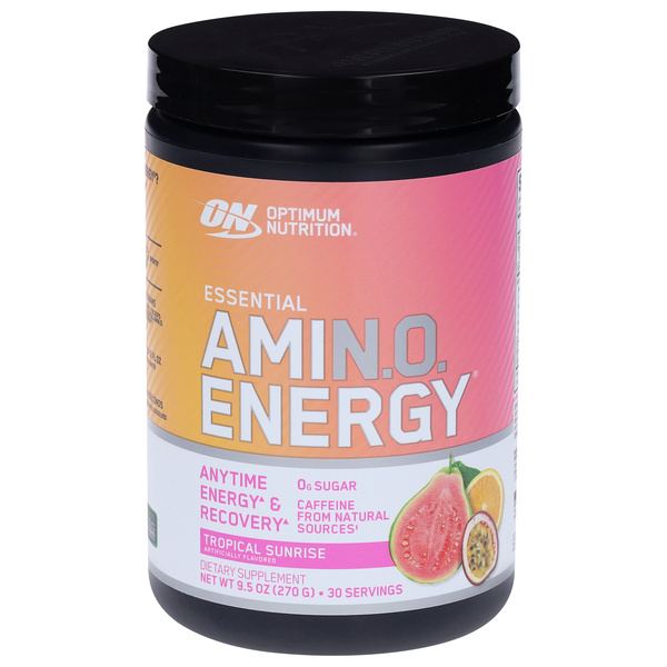 Optimum Nutrition Essential Tropical Sunrise Amin.O. Energy 9.5 oz