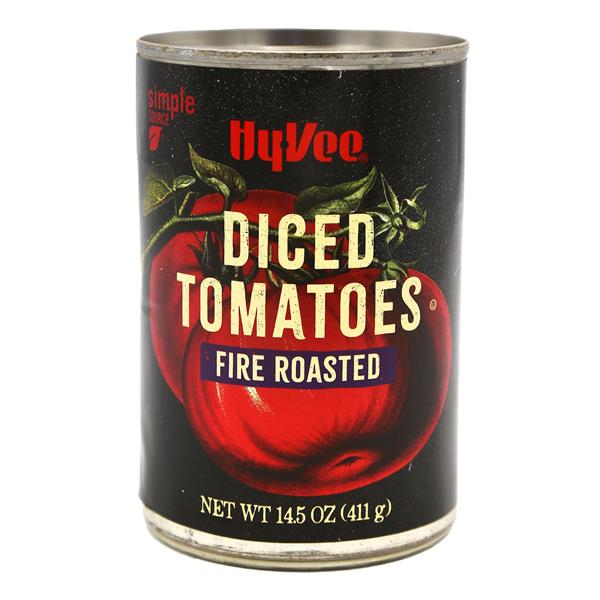 Hy-Vee Fire Roasted Diced Tomatoes with Seasonings | Hy-Vee Aisles