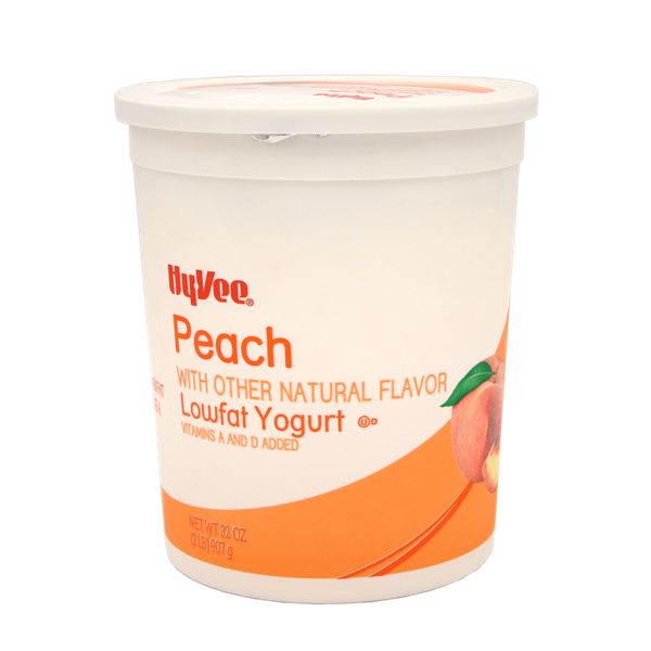 Hy-Vee Peach Lowfat Yogurt | Hy-Vee Aisles Online Grocery Shopping