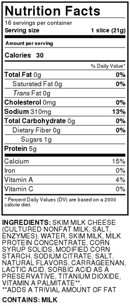 Hy-Vee Singles Fat Free Swiss Pasteurized Process Cheese Product