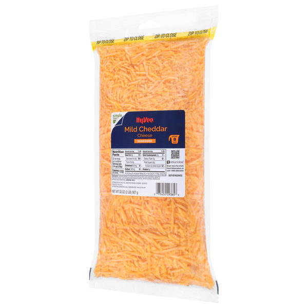 Hy-Vee Shredded Mild Cheddar Cheese Family Pack | Hy-Vee Aisles