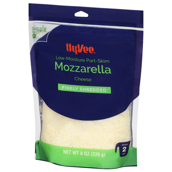 Hy-Vee Finely Shredded Low-Moisture Part-Skim Mozzarella Cheese