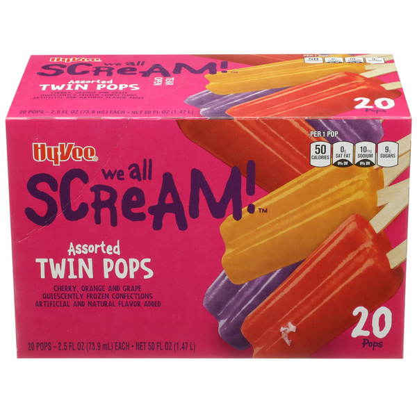 Hy-Vee Assorted Twin Pops 20-2.5 Fl Oz | Hy-Vee Aisles Online