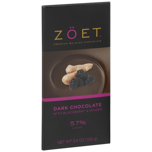 Zöet Dark Chocolate with Blackberry & Ginger 57% Cacao | Hy-Vee