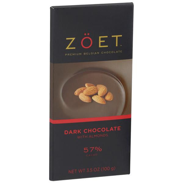 Zöet Dark Chocolate with Almonds 57% Cacao | Hy-Vee Aisles Online