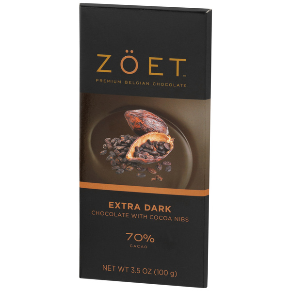 Zöet Extra Dark Chocolate with Cocoa Nibs 70% Cacao | Hy-Vee
