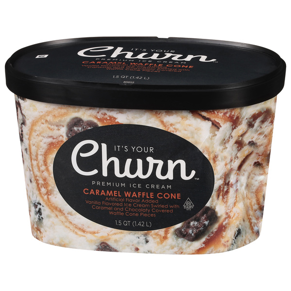 It's Your Churn Premium Ice Cream Caramel Waffle Cone | Hy-Vee