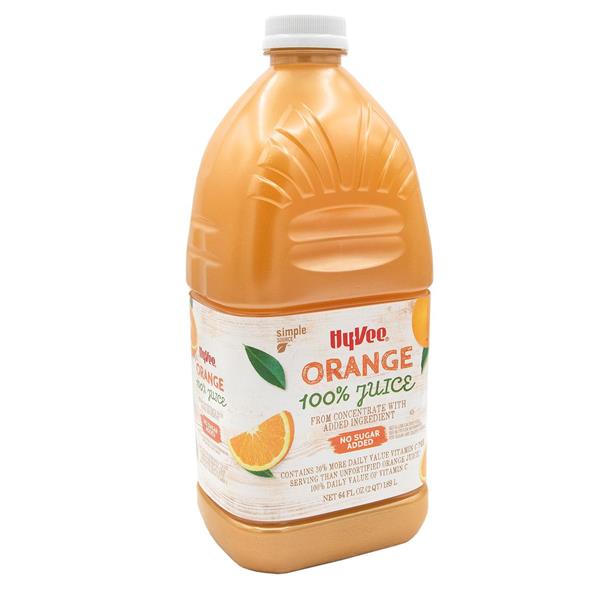 Hy-Vee 100% Unsweetened Orange Juice | Hy-Vee Aisles Online