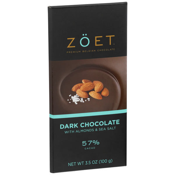 Zöet Dark Chocolate with Almonds & Sea Salt 57% Cacao | Hy-Vee