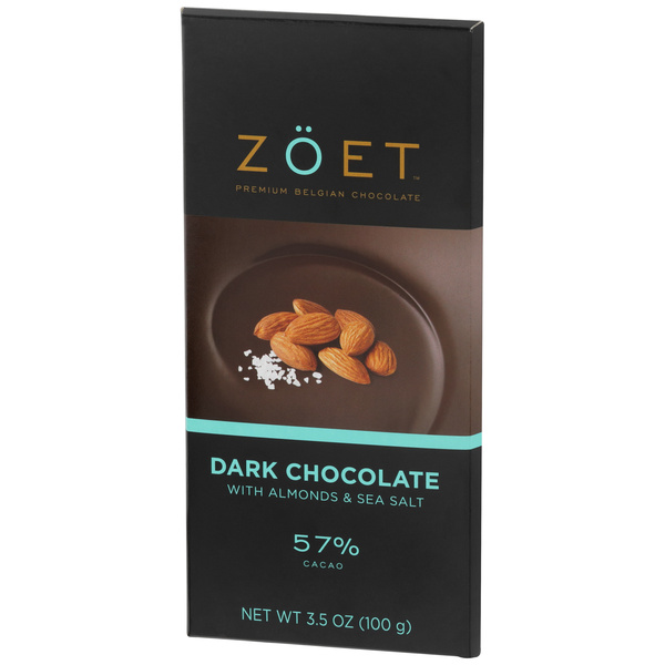 Zöet Dark Chocolate with Almonds & Sea Salt 57% Cacao | Hy-Vee