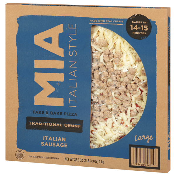 Mia Italian Take & Bake Pizza Large Traditional Crust Italian