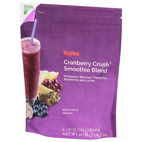 Hy-Vee Smoothie Blend, Cranberry Crush 6-8 oz Bags | Hy-Vee Aisles