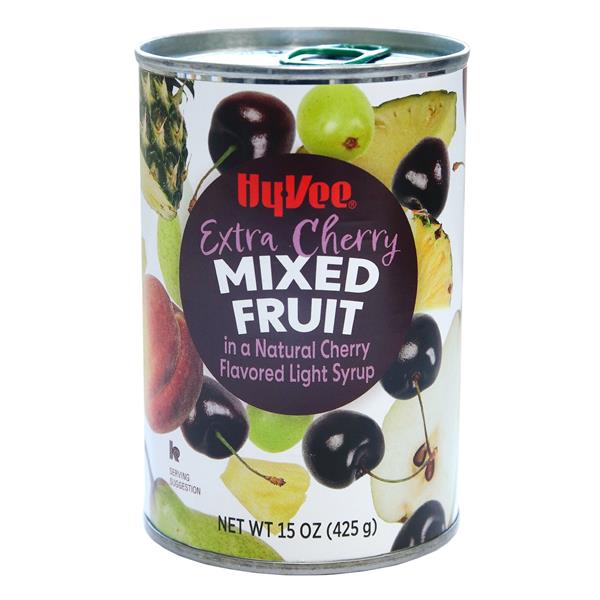 Hy-Vee Extra Cherry Mixed Fruit 15 oz | Hy-Vee Aisles Online
