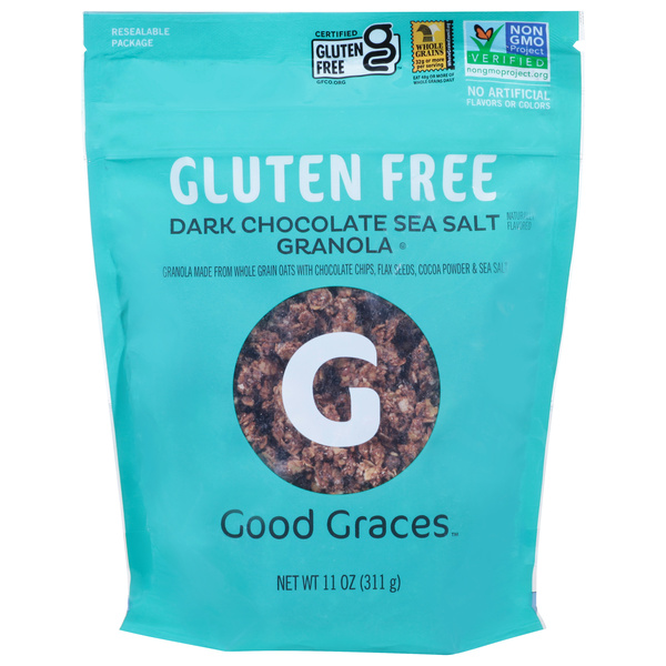 Good Graces Gluten Free Dark Chocolate Sea Salt Granola 11 oz | Hy