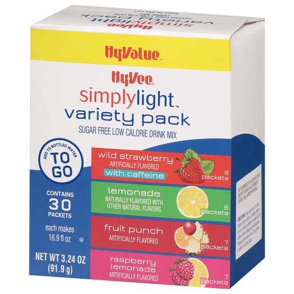 hyyさん　　　￼ のみが購入できる。 Hy-Vee Simply Light Variety Pack To Go Drink Mix 30Ct | Hy-Vee