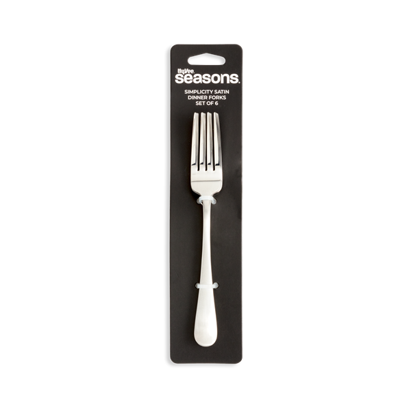 Hy-Vee Seasons Simplicity Satin Dinner Forks, Set of 6 | Hy-Vee