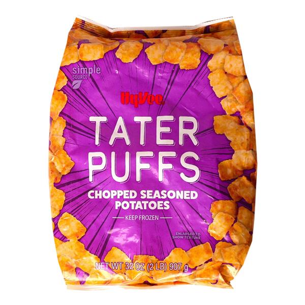 ⭐︎POTATO✩ Hy-Vee Tater Puffs Chopped Seasoned Potatoes | Hy-Vee Aisles