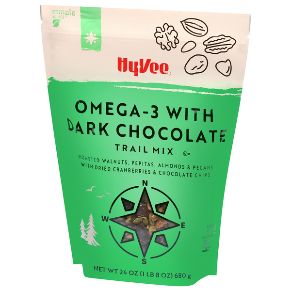 Hy-Vee Trail Mix, Omega-3 With Dark Chocolate | Hy-Vee Aisles