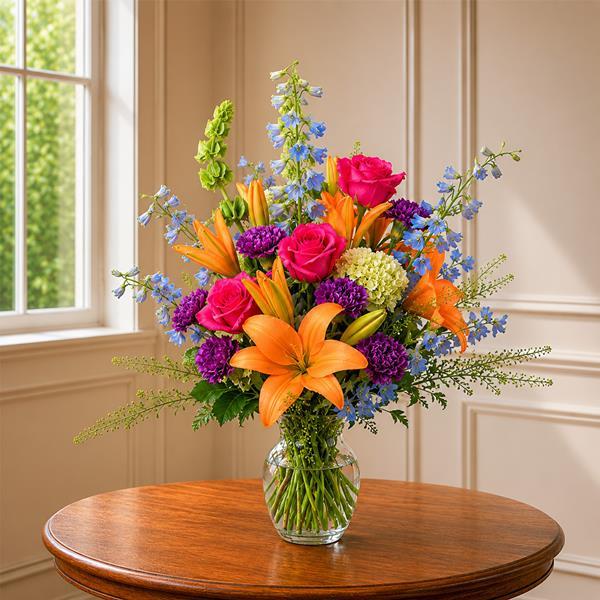 Garden of Comfort - Sympathy Flower Vase Arrangement | Hy-Vee