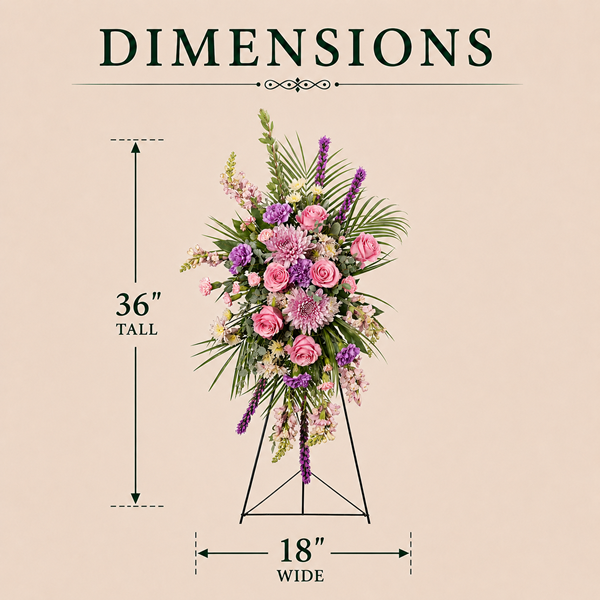 Enchanted Tribute - Standing Flower Easel Spray - Small | Hy-Vee