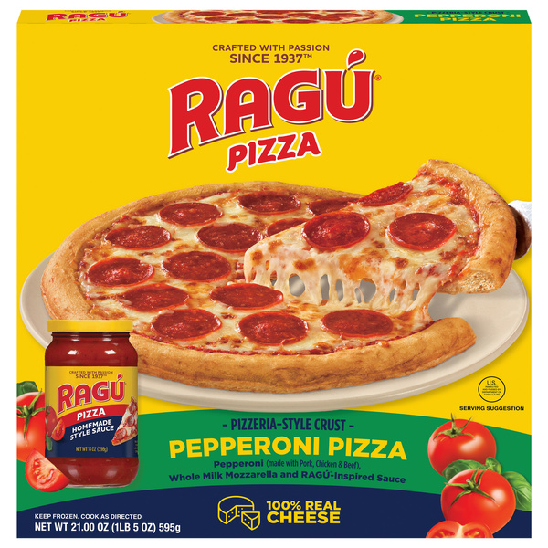 ragupi  Ragu Pizzeria-Style Crust Pepperoni Pizza 21.00 oz | Hy-Vee Aisles