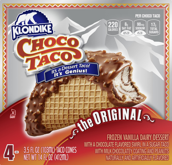 Klondike Vanilla Ice Cream Tacos 4-3.5 Fl Oz | Hy-Vee Aisles