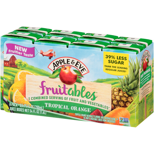 Apple & Eve Fruitables Tropical Orange Juice Beverage 8-6.75 fl