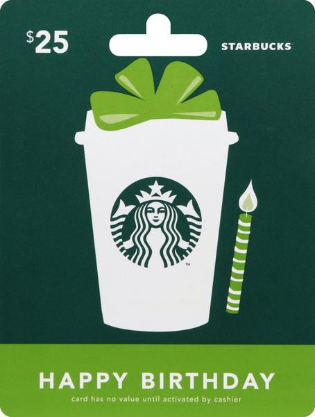 Starbucks キャリーカート ホワイト/グリーン Starbucks Gift Card 1 ea | Hy-Vee Aisles Online Grocery Shopping