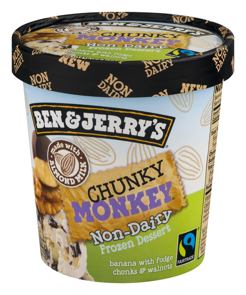 Ben & Jerry's Non-Dairy Frozen Dessert Chunky Monkey Ice Cream
