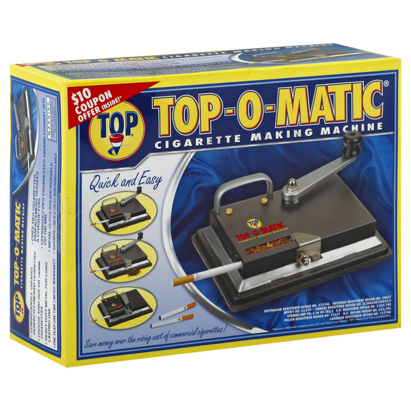 top cigarette machine Top-O-Matic Making Top-o-matic Professional Desk Cigarette Maker