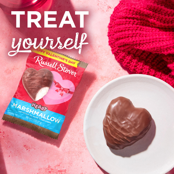 Russell Stover Milk Chocolate Marshmallow Heart | Hy-Vee Aisles
