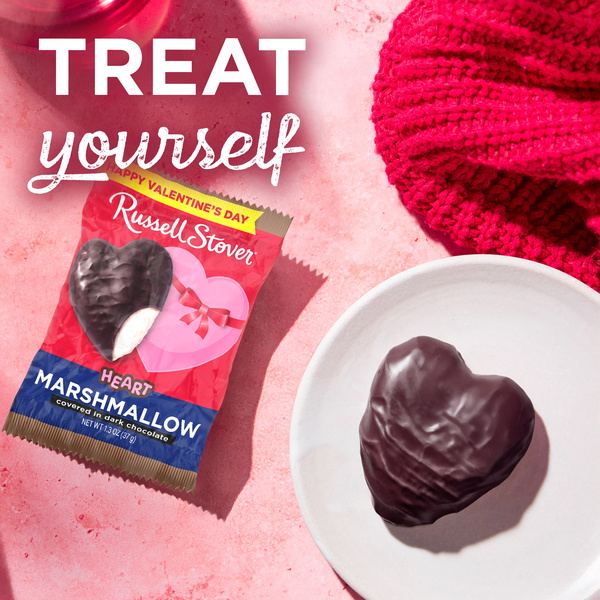 Russell Stover Dark Chocolate Marshmallow Heart | Hy-Vee Aisles