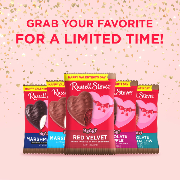 Russell Stover Valentine's Day Milk Chocolate Red Velvet Truffle
