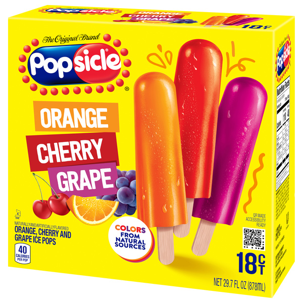 Popsicle Orange Cherry Grape 18Ct | Hy-Vee Aisles Online Grocery
