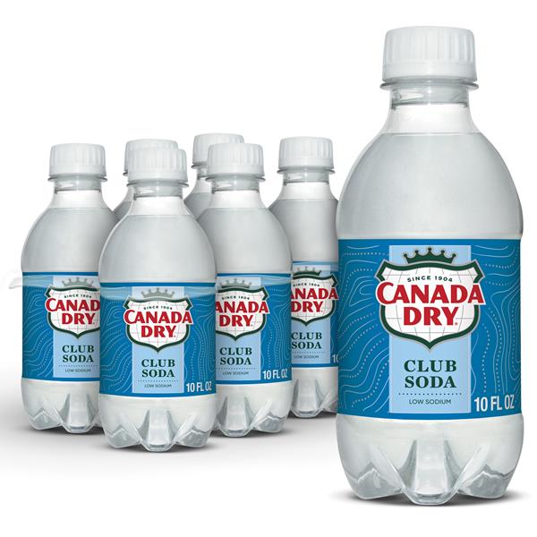 Canada Dry Club Soda, 10 fl oz plastic bottles, 6 pack | Hy-Vee