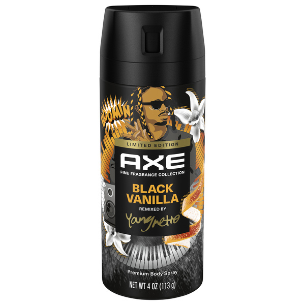 AXE Body Spray, Premium, Black Vanilla 4 oz