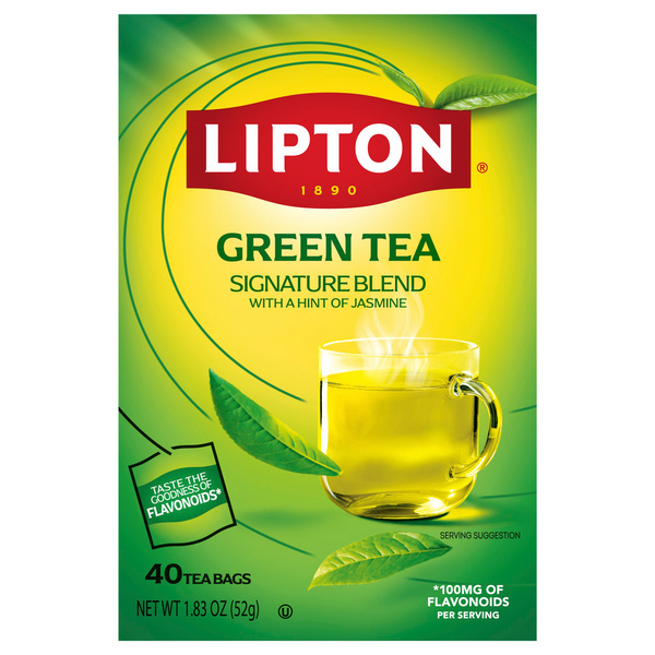 バッグ GREENtea Lipton Green Tea, Signature Blend, 40 Tea Bags | Hy-Vee Aisles