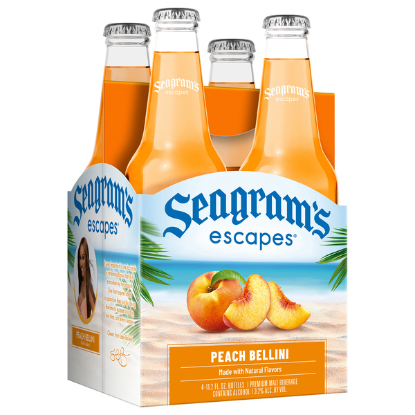 Seagram's Escapes Peach Bellini 4 Pack | Hy-Vee Aisles Online