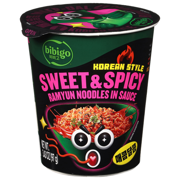 Bibigo Sweet & Spicy Korean-Style Sauced Instant Ramyun Noodles