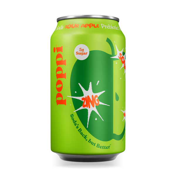 Poppi Sour Apple Prebiotic Soda Can | Hy-Vee Aisles Online Grocery