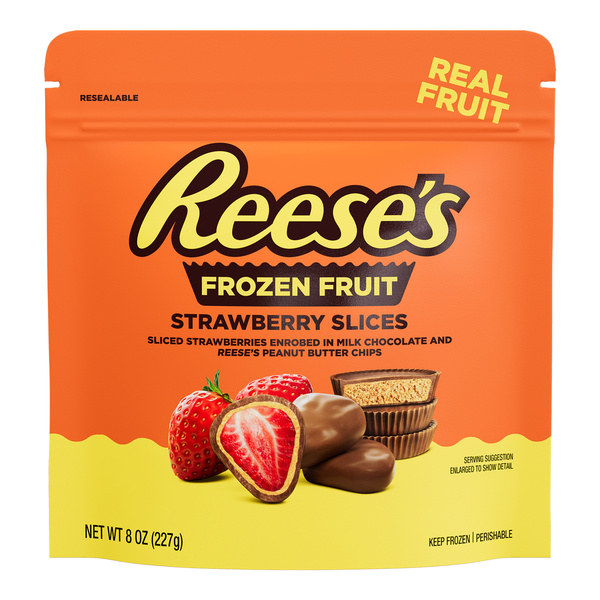 REESE'S Peanut Butter Milk Chocolate Frozen Fruit Sliced