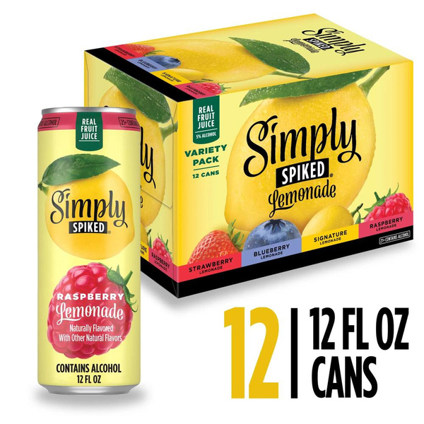 Simply Spiked Hard Lemonade Variety Pack 12 Pack | Hy-Vee Aisles