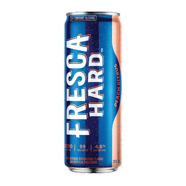 Fresca Hard Peach Citrus Sparkling Soda Malt Beverage Ready-to