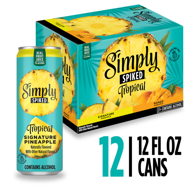 Simply Spiked, Tropical, Signature Pineapple/Mango Pineapple