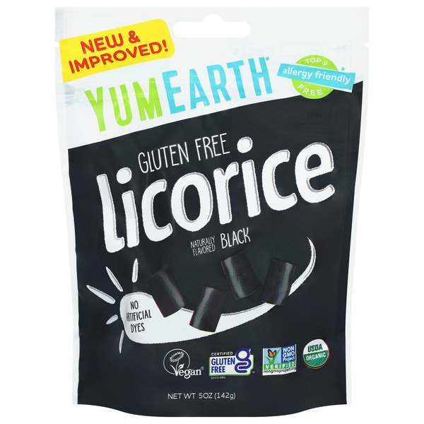 YumEarth Organic Gluten Free Black Licorice | Hy-Vee Aisles Online