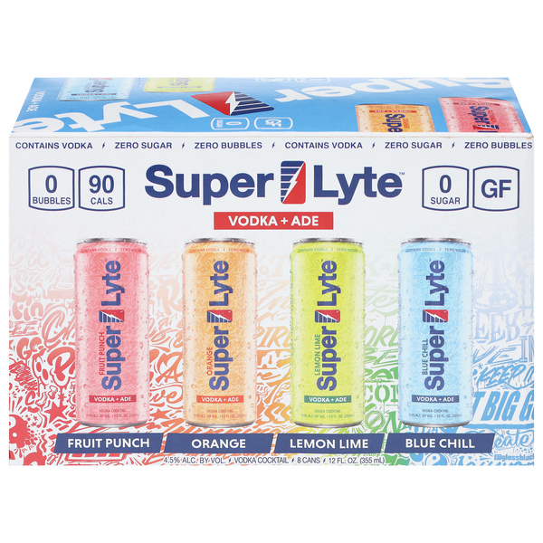 Super Lyte Assorted Vodka + ADE 8 - 12 fl oz Cans | Hy-Vee Aisles