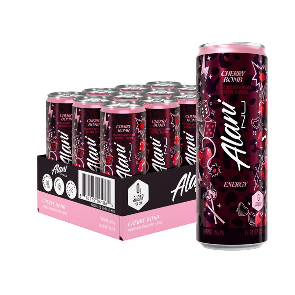 Alani Nu Energy Drink Cherry Bomb 12 Fl Oz (Pack of 12) | Hy-Vee