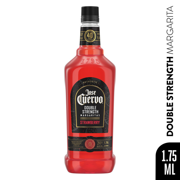 Jose Cuervo Authentic Margarita Double Strength Strawberry 1.75 L